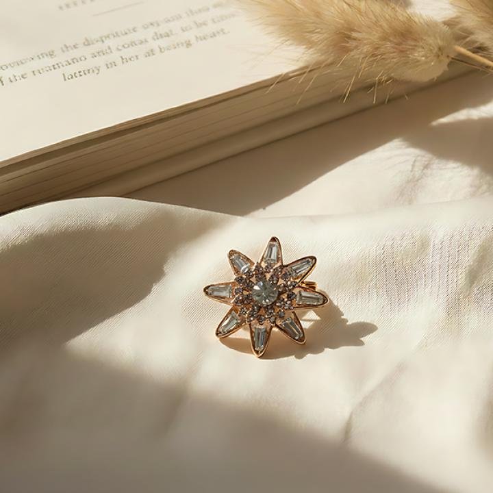 Elegant Emblem Brooch