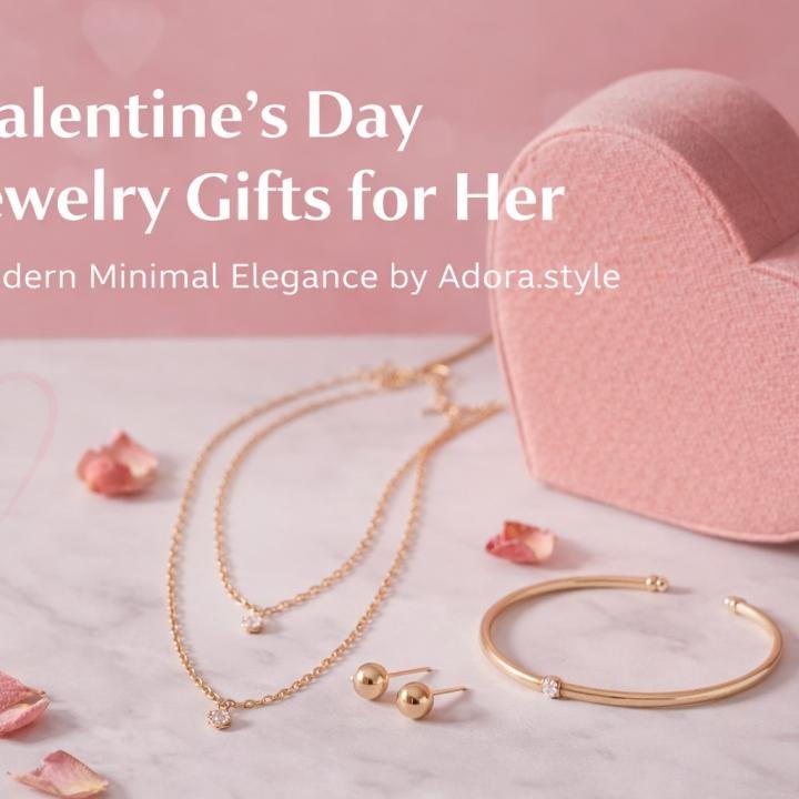 Valentine’s Day Jewelry Gifts for Her – Modern Minimal Elegance by Adora.style